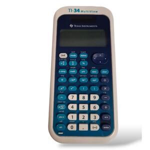 Texas Instruments TI-34 MultiView Scientific Calculator - Blue/White NO CASE